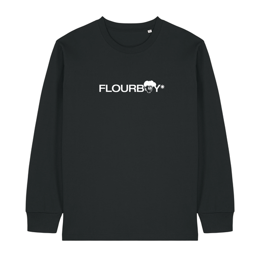 LONGSLEEVE | BLACK | TYPOGRAPHIC FLOURBOY LOGO