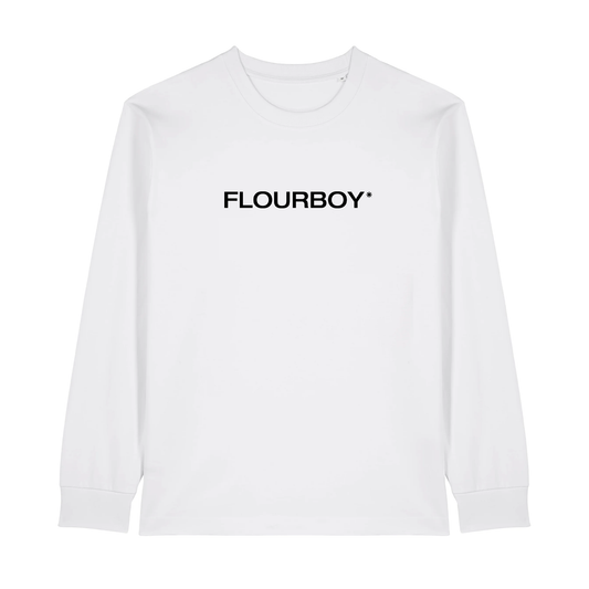 LONGSLEEVE | WHITE | TYPOGRAPHIC LOGO