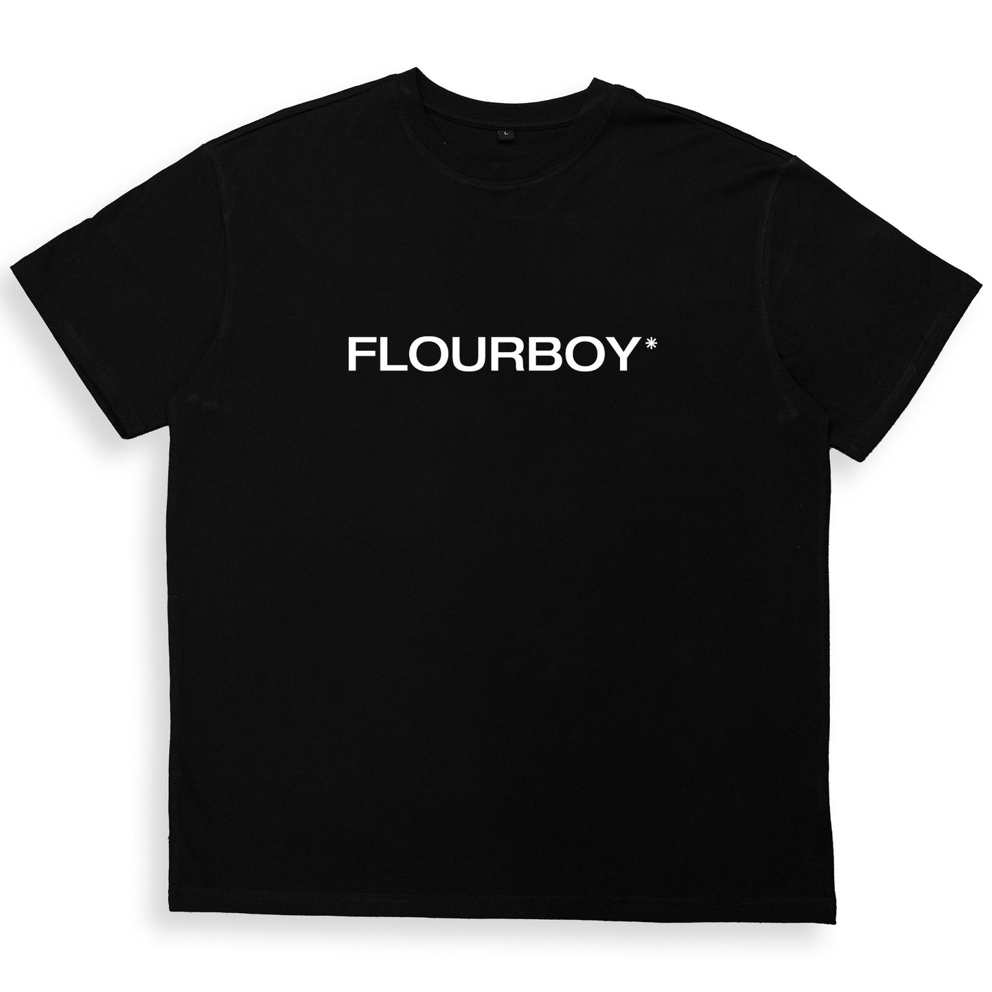 FLOURBOY TYPOGRAPHIC LOGO | T-SHIRT | BLACK